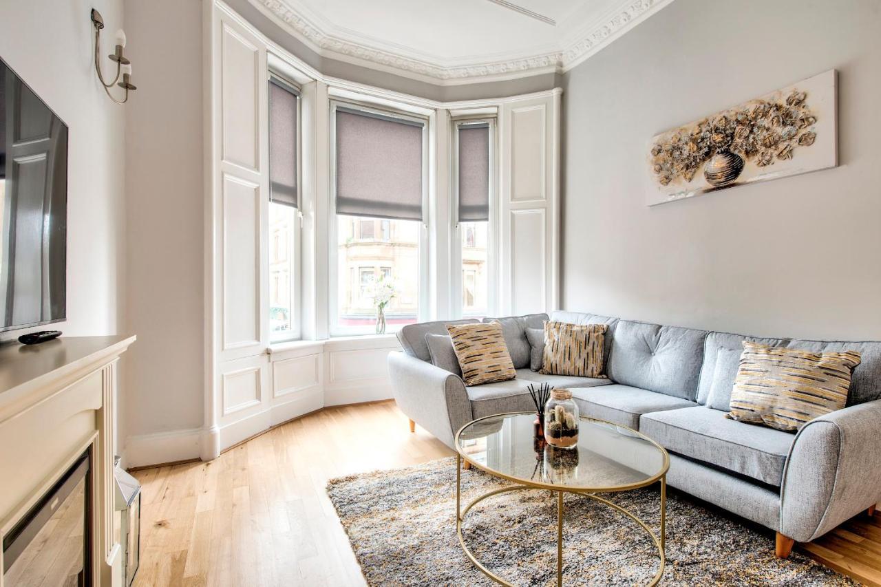 Ferienwohnung Pass The Keys Stylish 2 Bed In Heart Of West End Glasgow Exterior foto